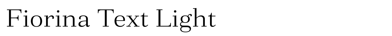 Fiorina Text Light